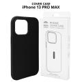 WBM Smart iPhone 13 Pro Max Back Cover, Soft Slim Smart Silicon Back Cover - Black Color. 