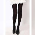Opaque Black Stockings for Women – Stretchable and Full-Length. 