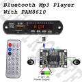 2 In 1 - Bluetooth MP3 Board with Remote Control Audio Module Support AUX TF USB FM Radio For Car Accessory - PAM8610 2x 15W Digital Stereo Amplifier Board. 
