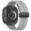 Magnetic Folding Buckle Silicone Watch Band For Samsung Galaxy Watch Ultra 47mm. 