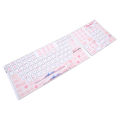 Keyboard Stickers Universal Desktop Computer Mechanical Keyboard Clear Beautiful English Keycap Button Stickers. 