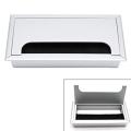 PACK OF 5 PCS COMPUTER DESK OFFICE TABLE WIRE CAP / WIRE COVER ALUMINIUM RECTANGLE 6 X 3. 
