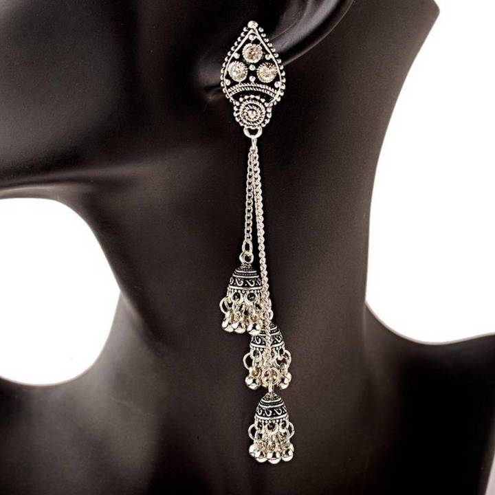 Classy 3 Layered Trendy Jhumki Style Vintage Trendy Earrings
