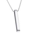 Black and Silver vertical bar Necklace Locket Chain for boys girls neck chain for men with locket Men`s Jewllery Pendant for men Stylish design. 