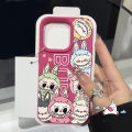 Cartoon Pop Mart Creative Couple Cute Labubu Trendy Case Compatible for IPhone 16 14 13 11 12 15 Pro Max XR 16Plus XS Max X 15 14 16 Plus Luxury Soft Case. 