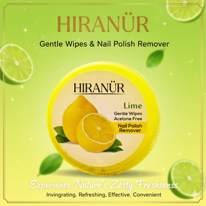 Hiranur Nail Polish Remover (Lime)