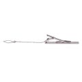 Mens Plain Silver Chrome Stainless Steel 6CM Standard Tie Clip Clasp Bars Pins. 