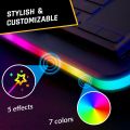 KLIM Ultimate - RGB Laptop Cooling Pad with LED Rim - New Version - Gaming Laptop Cooler - USB Powered Fan - Very Stable and Silent Laptop Stand - Compatible up to 17" - PC Mac PS5 PS4 Xbox One C A08 STABBLE. 