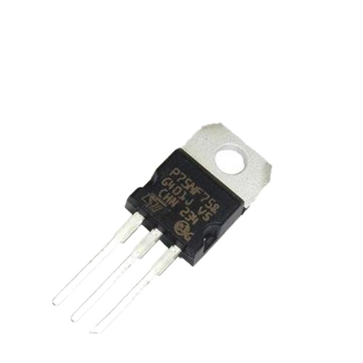 2 Pcs- Genuine ST 75N75 P75NF75 Power MOSFET Transistor 80A 75V