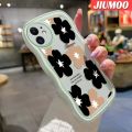 JIUMOO For OPPO A96 Reno 7Z 5G Reno7 z Reno7 lite Reno8 Lite F21 Pro 5G Case Beautiful Flower Pattern New Colour Macaron Wave Border Soft Clear Shockproof Phone Cases Creative Camera Transparent Casing Silica Gel Protective Cove. 
