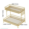 Stylish Cosmetic Organizer Luxury Countertop Bathroom Storage Multi-layer Acrylic Display Stand Durable Makeup Organizer. 