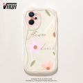 VRQR Wavy Edge Phone Case For infinix Hot 50i Mobile cover Shockproof Flower Pattern Back Cover Smart 9 X6531. 