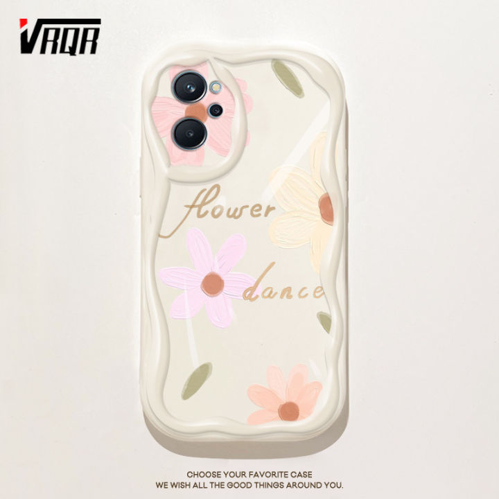 VRQR Wavy Edge Phone Case For infinix Hot 50i Mobile cover Shockproof Flower Pattern Back Cover Smart 9 X6531
