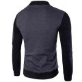 Designer Black Zipper Contrast Sleeves Jacket For Men. 