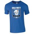 Royal Blue Printed Call Of Duty T Shirt Mens T-shirt Playstation Ps4 Gameing Black Opps COD. 