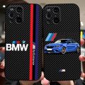 【2023】 BMW Carbon Fiber Logo Pattern Phone Case for OPPO Find X3 Neo X5 A55 A54 A16 A57 K9 K9S A92 A93 A74 A94 7 Reno 6 Pro Plus Cover. 