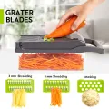 Multifunctional Vegetable Cutter Nicer Dicer Plus Salad Vegetable & Fruit Cutter - 12 in 1 Nicer Dicer Chooper Vegetable Cutter. 