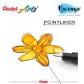 Pentel Pointliner S20P Technical Drawing Drafting Sketching Pen [Set of 5] (0.05/0.1/0.3/0.5/0.8MM). 