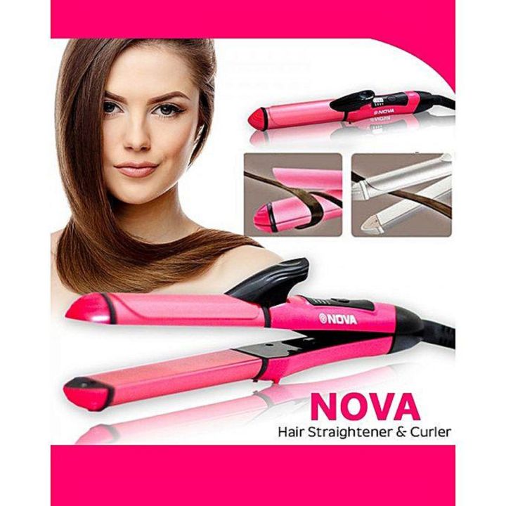 NOVA 2 in 1 Hair Straightener NHC-2009 -