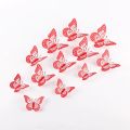 BUTTERFLY DECORATION STICKERS DIY WALL DECORATIONS NURSERY ROOM DECOR BUTTERFLY STICKS PACK OF 12 PCS. 
