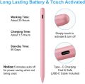 Stylus Pen for iPad (2022-2018) with Palm Rejection, FOJOJO Active Pencil Compatible with Apple iPad 10th/9th/8th/7th/6th Gen, iPad Air 5th/4th/3rd Gen,iPad Pro 11 & 12.9 inch, iPad Mini 6th/5th Gen (Pink). 