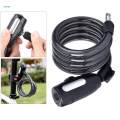 Bike Lock Bicycle Spiral Electric Fixed Anti- Steel Chain Cable Locks 1.2m. 