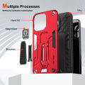 For Motorola Moto G14 Case Hard With Stand Magnetic Shockproof Protective Back Cover Case. 