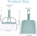 Mini Cleaning Brush Small Broom Dustpans Set Desktop Sweeper Garbage Cleaning Shovel Household Cleaning Tools Mini Broom & Dustpan Set | Small Hand Brush with Dust Pan Combo for Desk, Sofa, Kitchen, Office & Pet Area Cleaning. 
