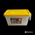Refrigerator Storage Box With Handle Transparent Sealed Rectangle Plastic Container with Lid. 