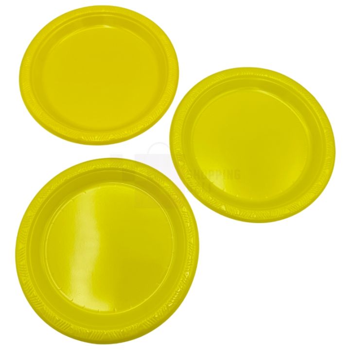Yellow%20Plastic%20Plates%20And%20Cups%20-%207%20Inch%20-%20Yellow%20Themed%20Party%20-%20Yellow%20-%20Unisex%20-%20Pack%20of%2010%20-%20Image%203