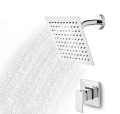 6 inch rain shower head 4 inche shower 4x4 rain shower  6x6 rain shower head square rain shower head stainless steel rain shower head  Ultra Thin Rainfall Bath Shower with Silicone Nozzle Easy to Clean and Install Chrome Shower Head 1 pice. 