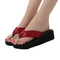 Female shoes Women's Summer Sequins Anti-Slip Sandals Slipper Indoor & Outdoor Flip-flops. 