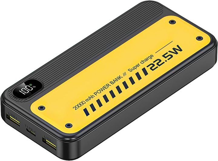 Power Bank 20000mah, Leemoa K20 20000mah powerbank with superfast charging 22.5 compatible with all devices.