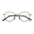 Naked gold rimmed frame for myopia Instagram popular small face glasses frame Korean version trendy girl with smart and stylish design. 