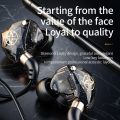 SPRISE New X6 Deep Bass Dynamic In-Ear Earphones With Mic Stereo Wired Ear Monitor Earpiece Headset 3.5mm Headset. 