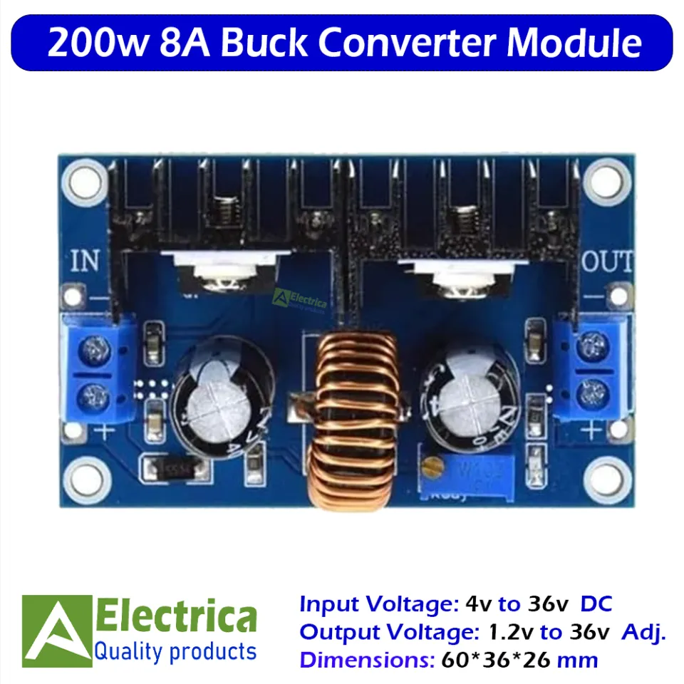 DC-DC Buck Converter Module 4V-40V To 1.2V-36V 8A 200W Step-Down - XL4016 Power Supply 8 thumbnail image