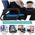 Gel Seat Cushion, Sunny Seat Cooling seat Cushion Thick Big Breathable Honeycomb Design Absorbs Pressure Points Seat Cushion with Non-Slip Cover Gel Cushion for Office Chair Home Car seat. 