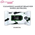 Glamorous Face Skin Perfection For Face And Body Hypoallergenic Cleansing Wipes Charcoal Fragrance Free Removes Eye Makeup With Natural Cotton Clean And Soft System 30 Wipes. 