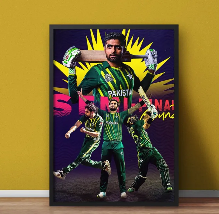 Babar Azam Printed Customized Wall Hanging Frame | Daraz.pk
