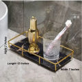 Makeup Organizer Bathroom Tray Lipstick Perfume Cosmetic Skin Care Product Storage Tray Finishing Table Tray. 