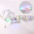 Christmas Ribbon with LED Lights Waterproof Fabric Gift Wrapping Ribbons for Outdoor. 