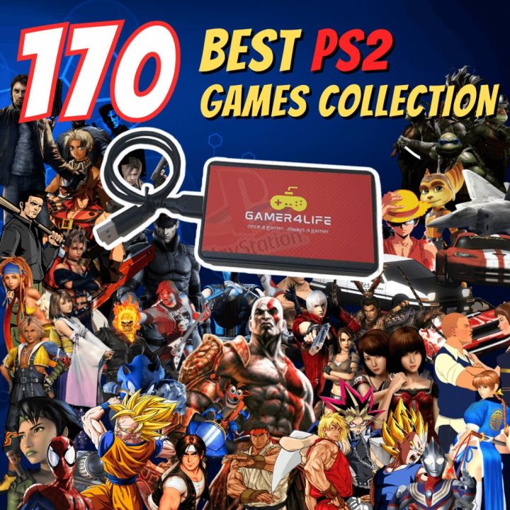 170 BEST PS2 Retro Games Collection + Free 110 PS1 Games