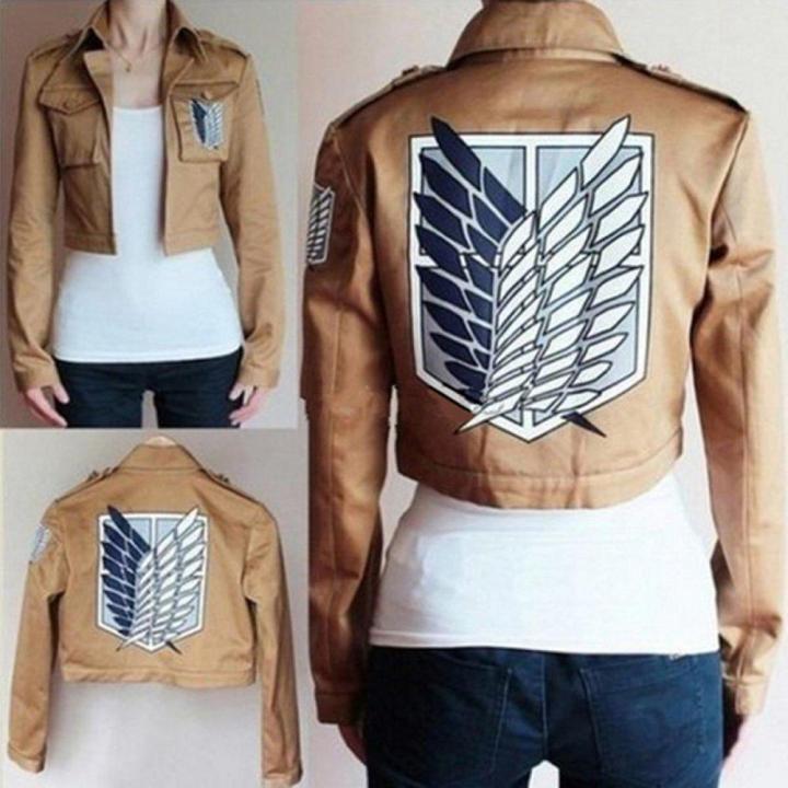 Cosplay Attack on Titan Shingeki no Kyojin Scouting Legion Jacket Coat Costume - intl