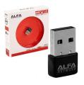 Alfa Wifi USB Adapter LAN Card 300 Mbps 3001 N With Driver CD for PC / Laptop-Black. 