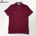Premium Quality Polo T-Shirt for Men's, Maroon Color Polo T-Shirt - Honey Comb fabric. 