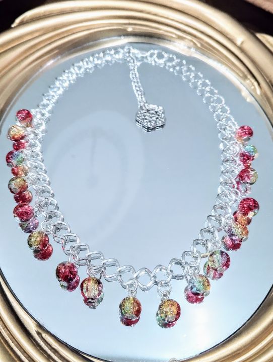 Handmade%20Choker%20Necklace%2070%20Plus%20Color%20Options%20%E2%80%93%20Crackle%20Glass%20Bead%20Dangler%20%E2%80%93%20Customizable%20and%20Adjustable%20&%20Stylish%20Fashion%20Jewelry%20-%20Image%203