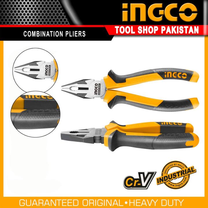 Ingco Industrial Combination Pliers CrV - 8 Inch