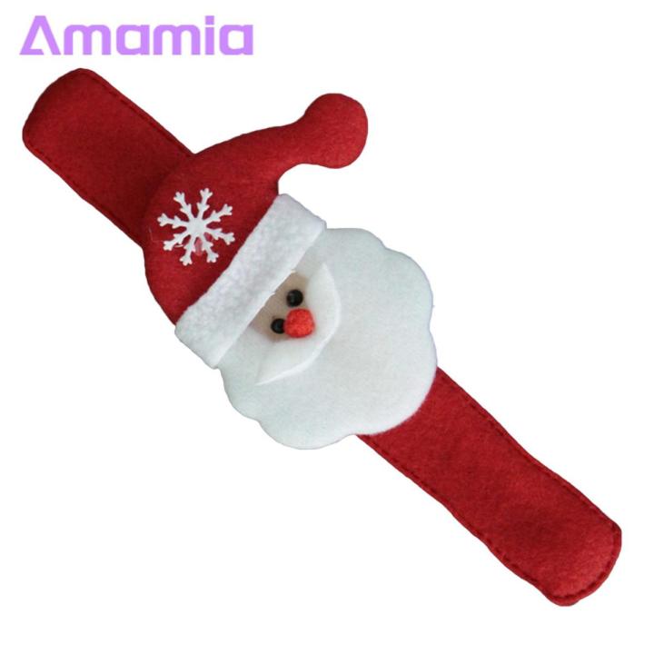 Amamia Christmas Clap Circle Cartoon Pattern Merry Christmas Elk Santa Claus Clap Circle