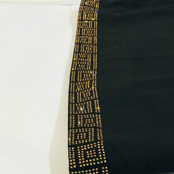 LADIES%20SUMMER%20SHAWL%20ONE%20SIDE%20STONE%20DESIGN%20COLOUR%20(%20BLACK%20)%20-%20Image%202