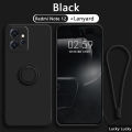 Lereach For Xiaomi Redmi Note 12 4G Mobile Cover Stand Finger Ring Holder Bracket All-in-one Back Cover Case. 
